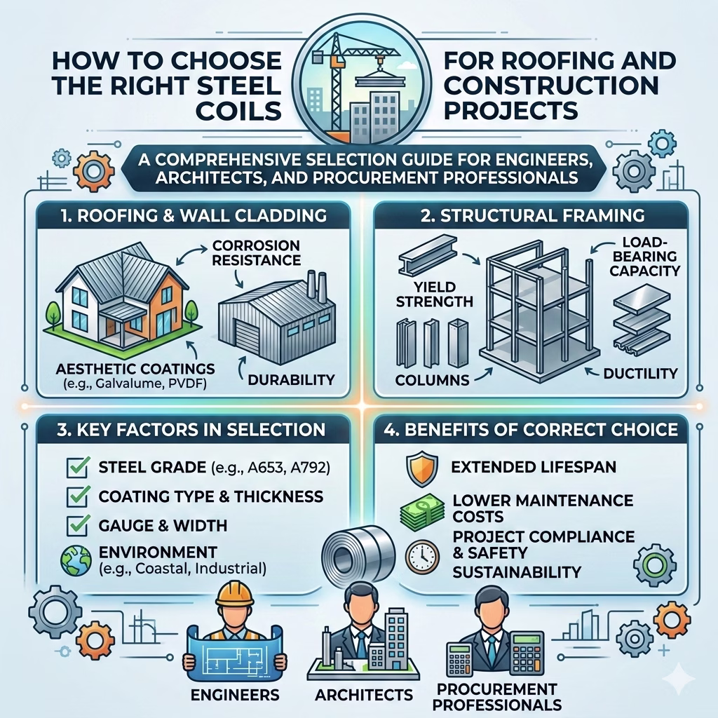How to Choose the Right Steel Coil for Roofing and Construction Projects